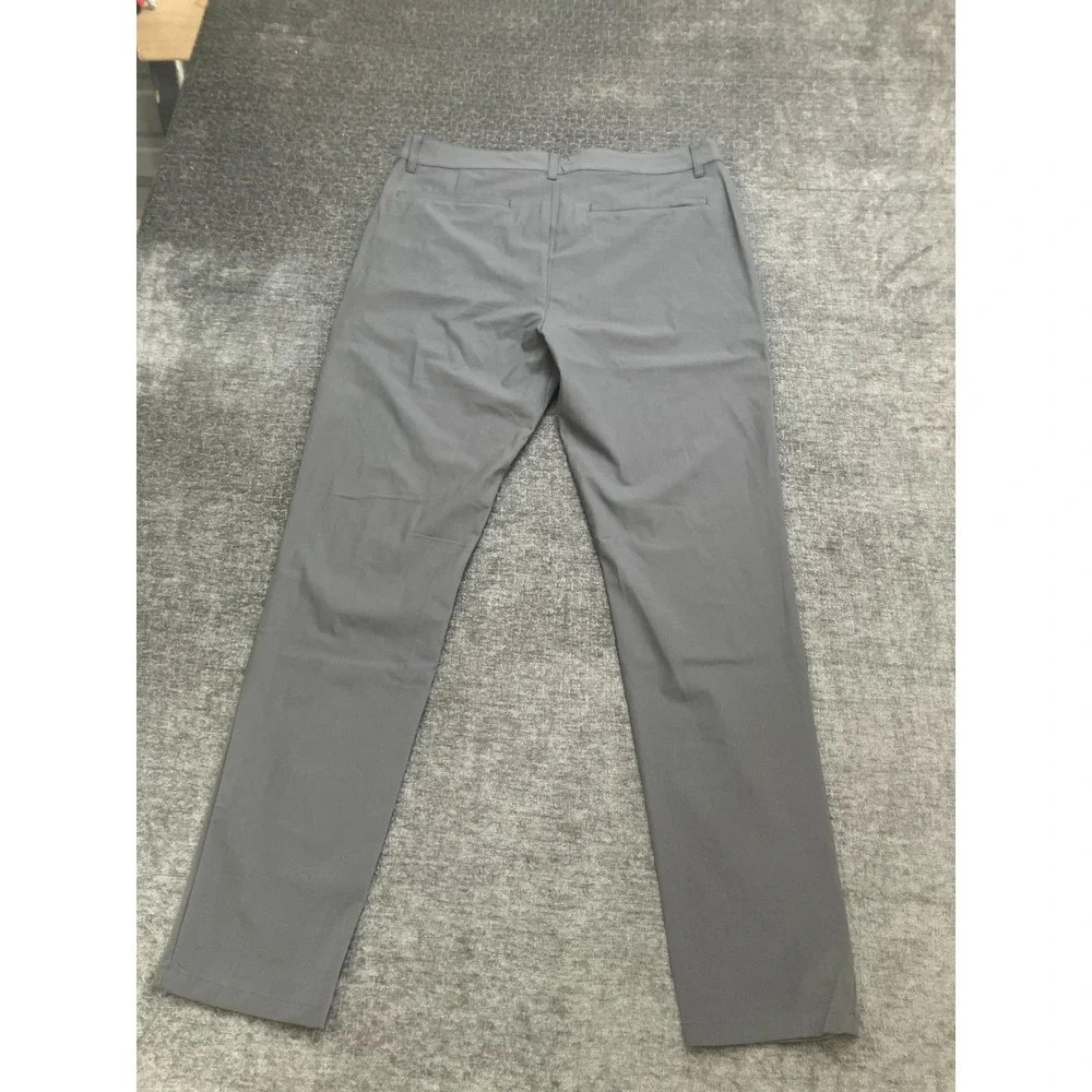 Fresh Clean Threads Chino Pants Men 32x32 Gray High Rise Flat Front Straight Leg